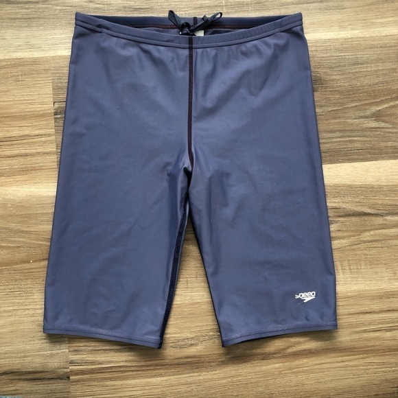 Men’s navy blue Speedo PowerFlex Eco swim shorts size 32 - Picture 1 of 5